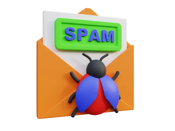 Spam Mail  3D Icon