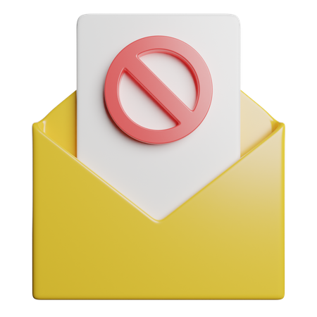 Spam Mail  3D Icon