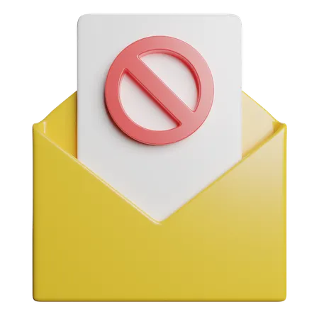 Spam Mail  3D Icon