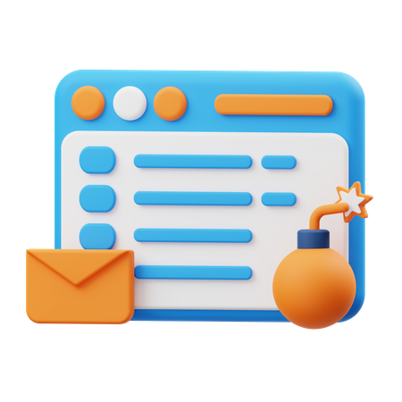 Spam mail  3D Illustration