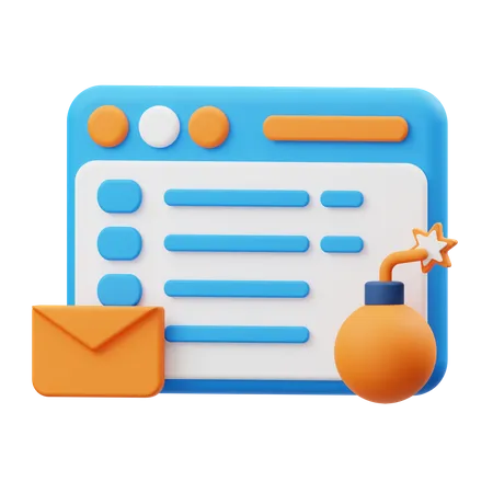 Spam mail  3D Illustration