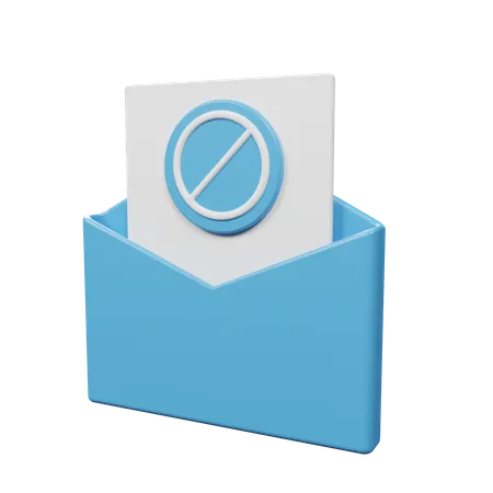 3 D Icon Rendering Spam Email For You Website 3D Illustration