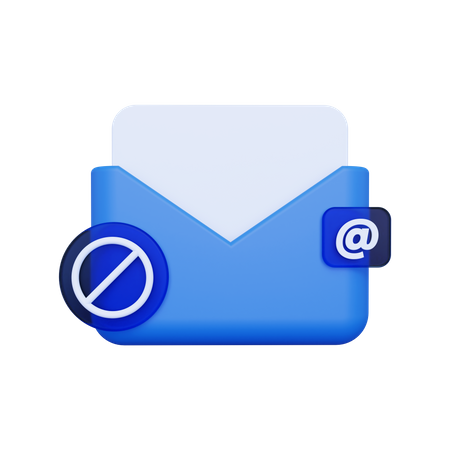 Spam Mail 3D Illustration