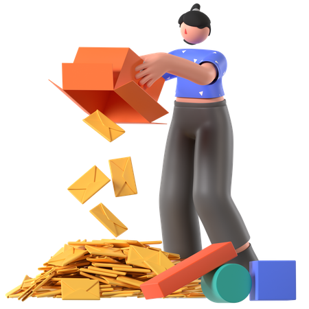 Spam-Mails  3D Icon