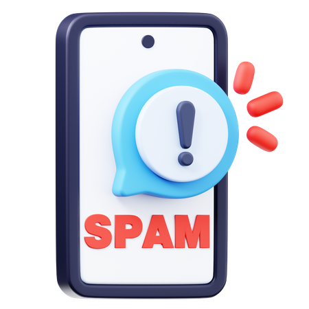 스팸 메시지  3D Icon
