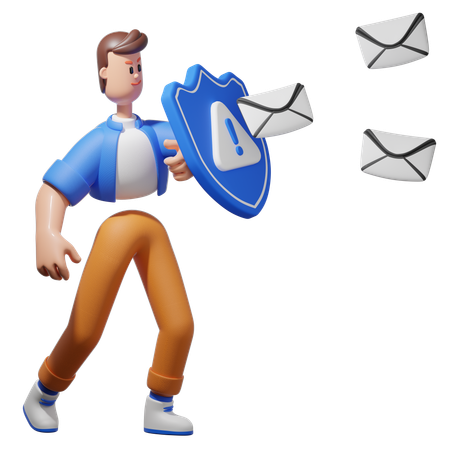 Spam Message  3D Illustration