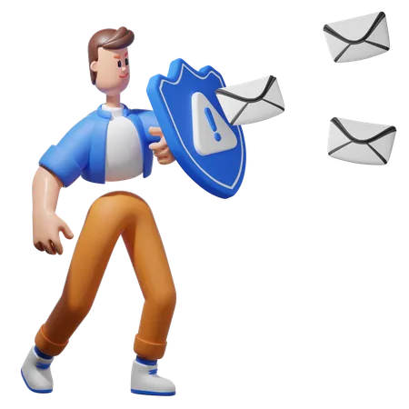 Spam Message  3D Illustration