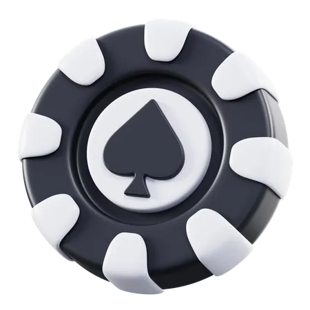 Spandes Poker Chip  3D Icon