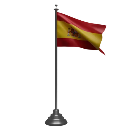 Spanish Flag  3D Illustration