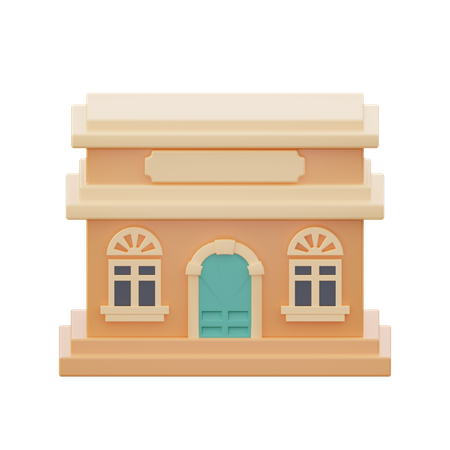 Spanish Restaurant Building  3D Icon