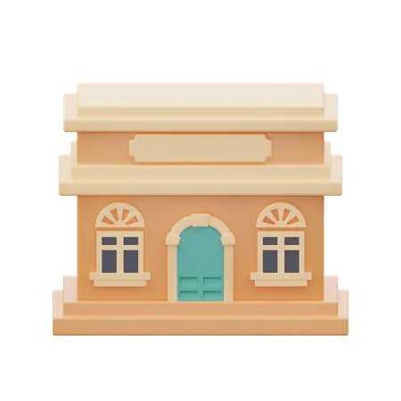 Spanish Restaurant Building  3D Icon