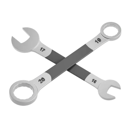 Spanner Wrench  3D Icon