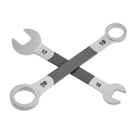 Spanner Wrench  3D Icon