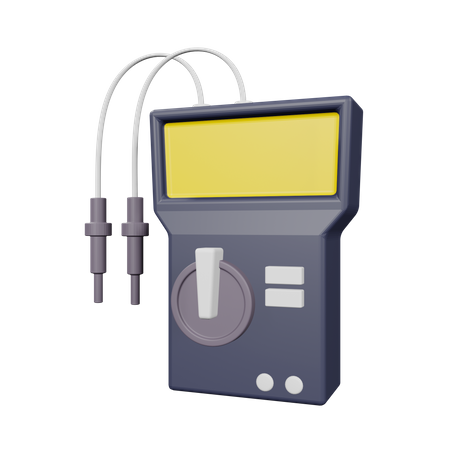 Voltmeter  3D Illustration