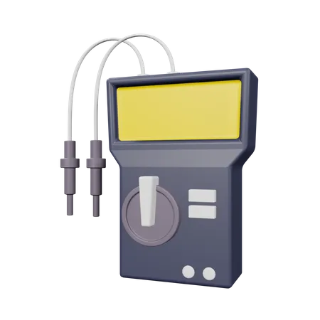 Voltmeter  3D Illustration