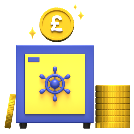 Sparen Sie mit Pfund  3D Icon