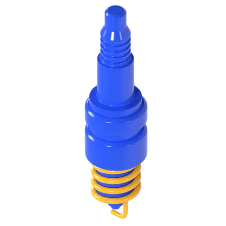 Spark Plug  3D Illustration