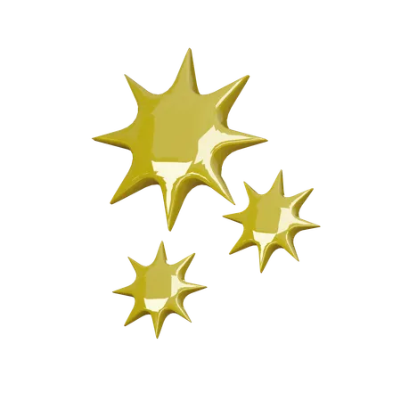 Sparkle effect  3D Icon