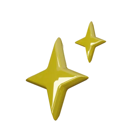 Sparkle effect  3D Icon