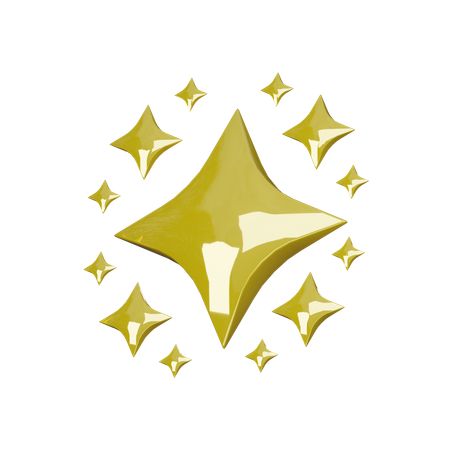 Sparkle effect  3D Icon