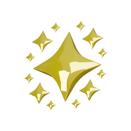 Sparkle effect  3D Icon