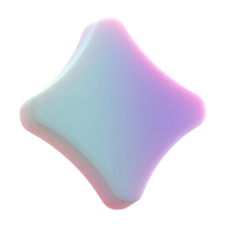 Sparkle Rounded  3D Icon