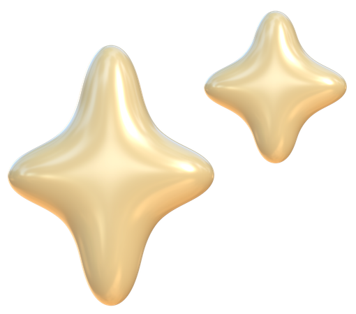 Sparkle Stars  3D Icon