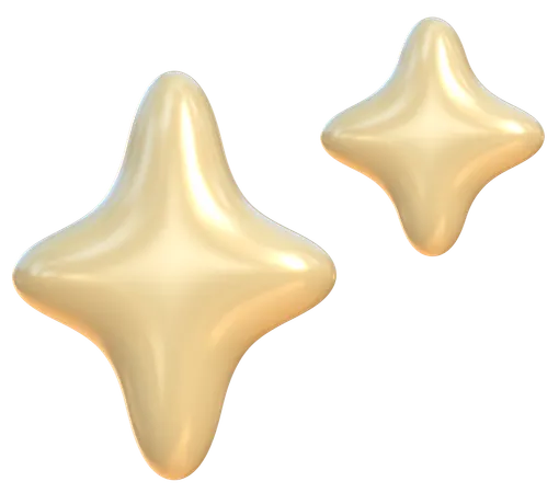 Sparkle Stars  3D Icon