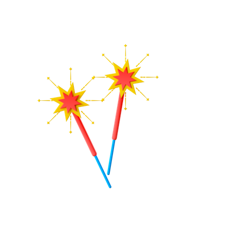 Sparkler  3D Icon