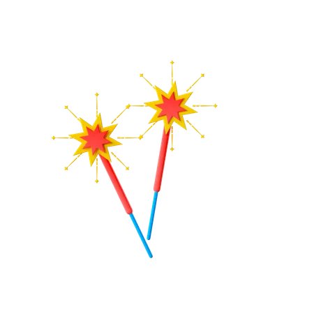 Sparkler  3D Icon