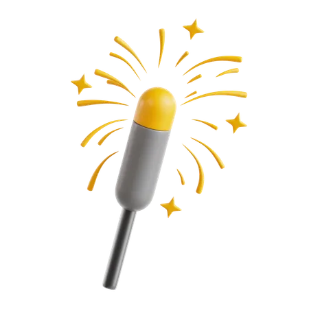 Sparkler  3D Icon