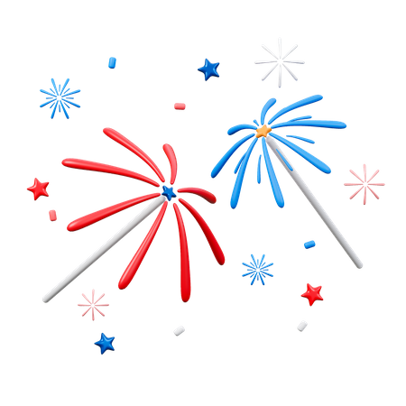 Sparklers  3D Icon