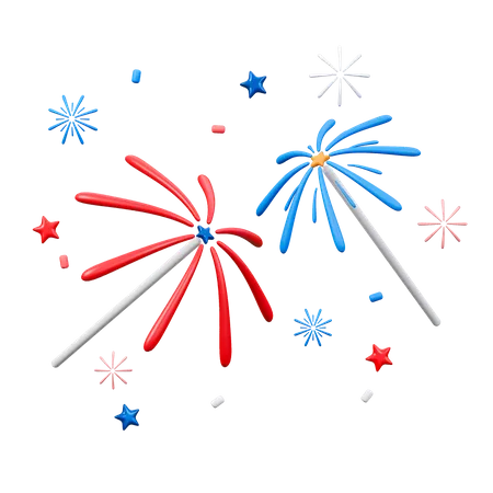 Sparklers  3D Icon