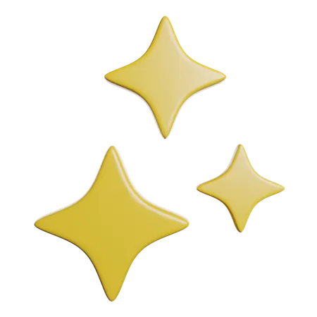 Sparkles  3D Icon