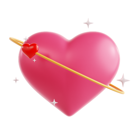 Sparkling Heart  3D Icon