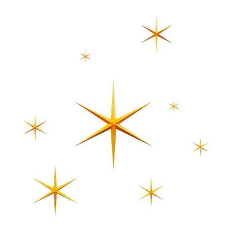 Sparkling Stars  3D Icon