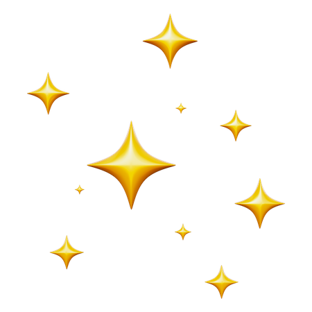 Sparkling Stars  3D Icon