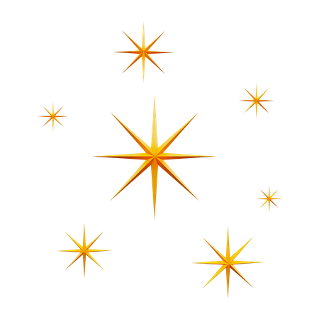 Sparkling Stars  3D Icon