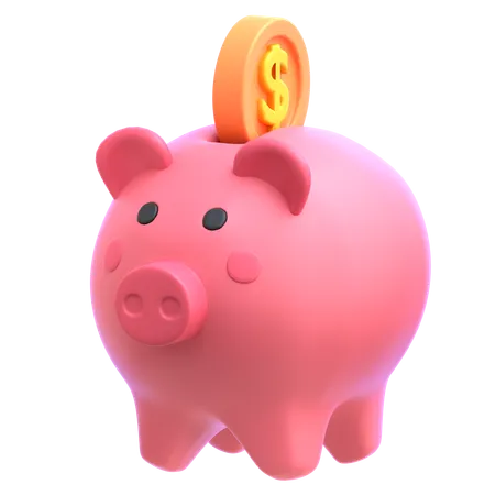 Sparschwein  3D Icon