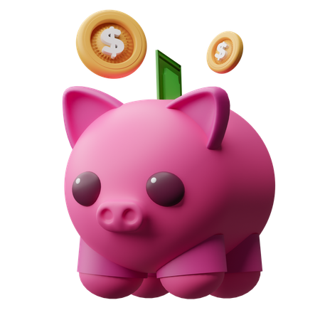 Sparschwein  3D Icon