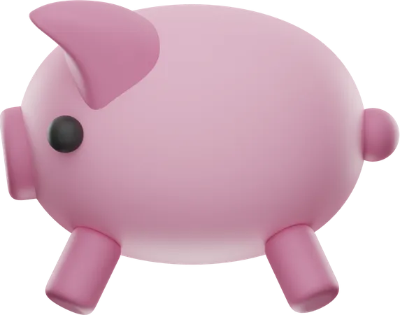 Sparschwein  3D Illustration