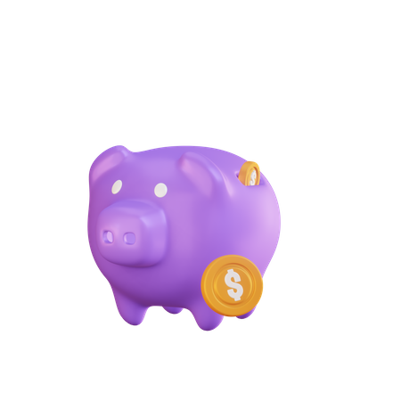 Sparschwein  3D Illustration