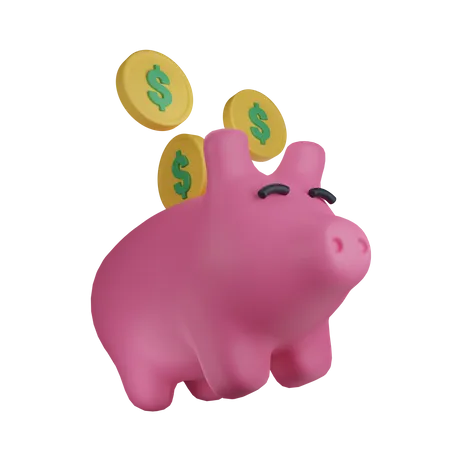 Sparschwein  3D Icon