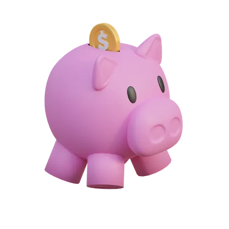 Sparschwein  3D Icon