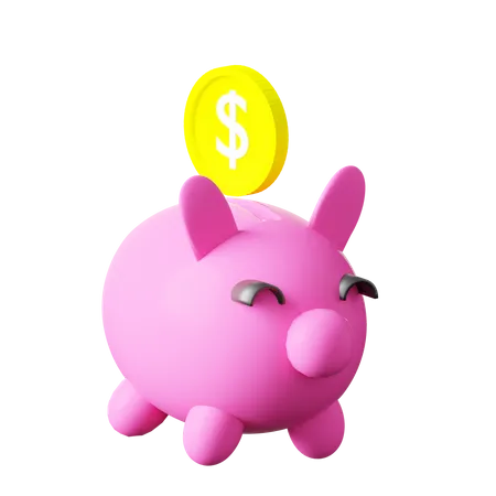 Sparschwein  3D Icon