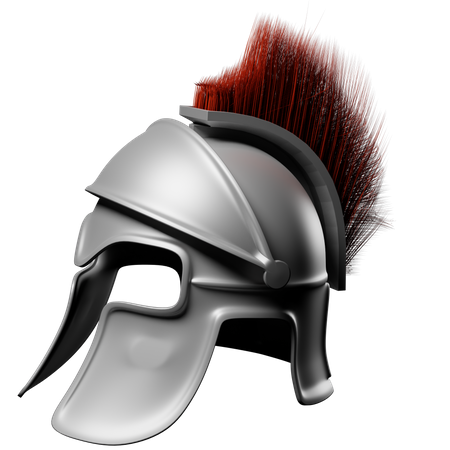 Spartan Helmet  3D Illustration