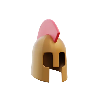 Spartan Helmet  3D Illustration