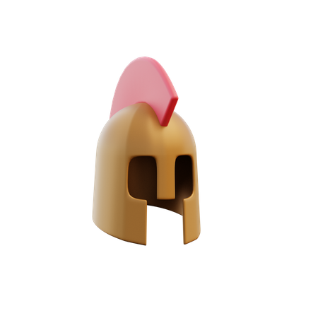 Spartan Helmet 3D Illustration