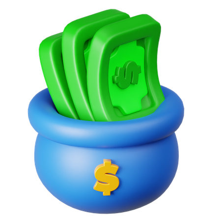 Geld sparen Tasche  3D Icon