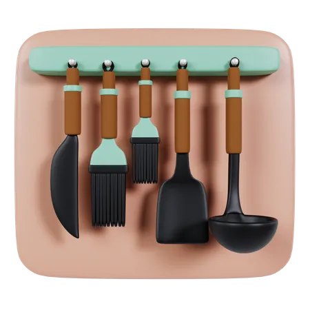 Spatula Set  3D Icon